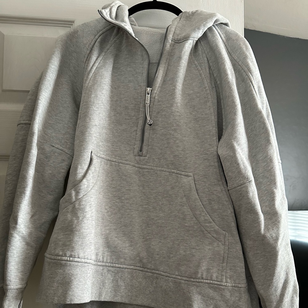 Lululemon Scuba gray Hooded Sweatshirt M/L